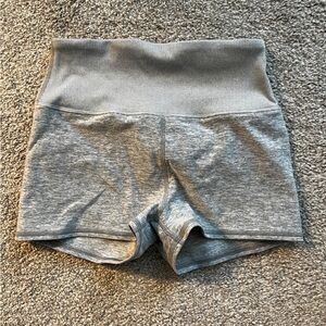 Alo biker aura shorts alosoft grey size small